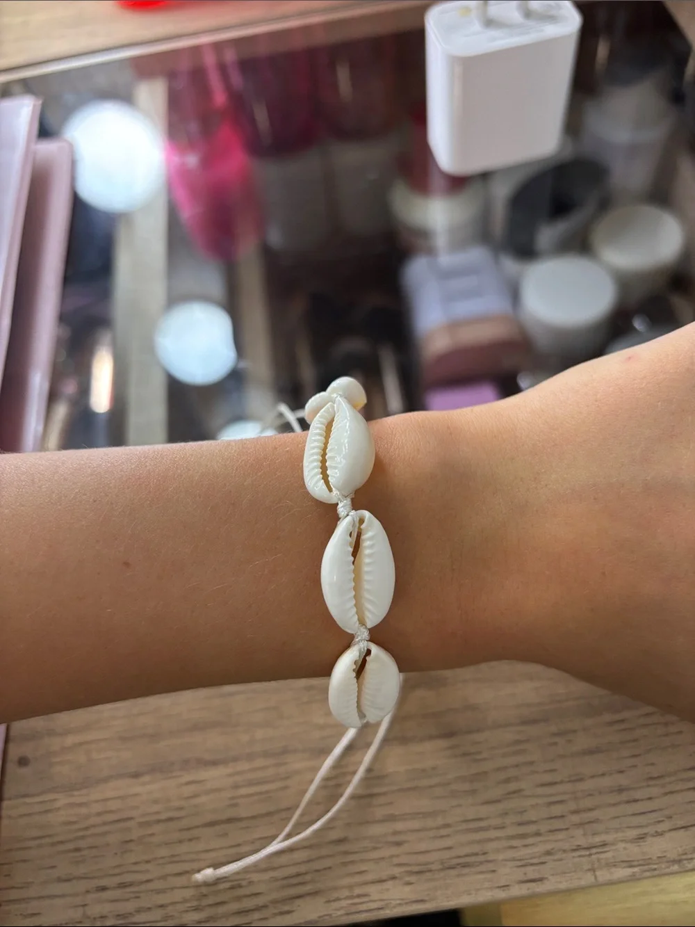 Handmade White Cowrie Shell Bracelet - Women Accessories